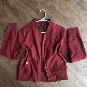 Burgundy jacket